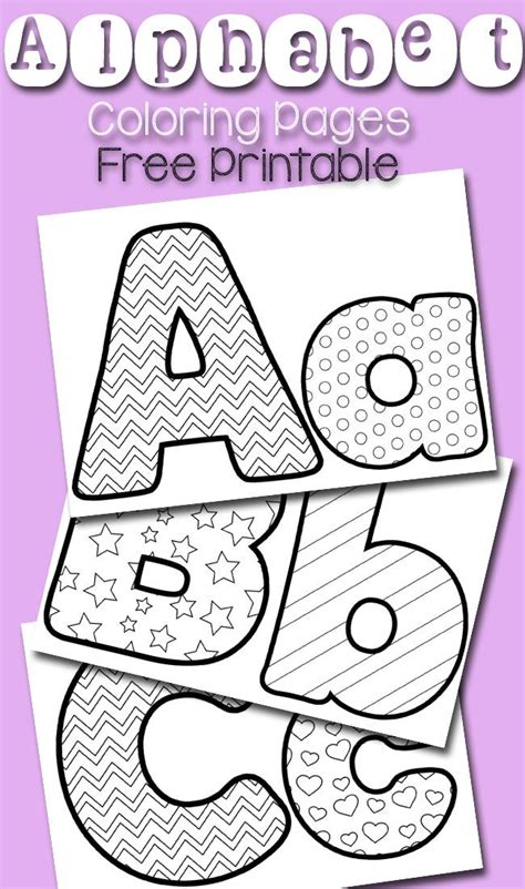 Free Alphabet Coloring Pages Free School And Activities