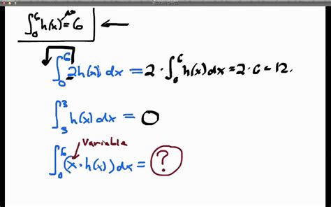 screencast 4 3 3 evaluating definite integrals using integral properties youtube