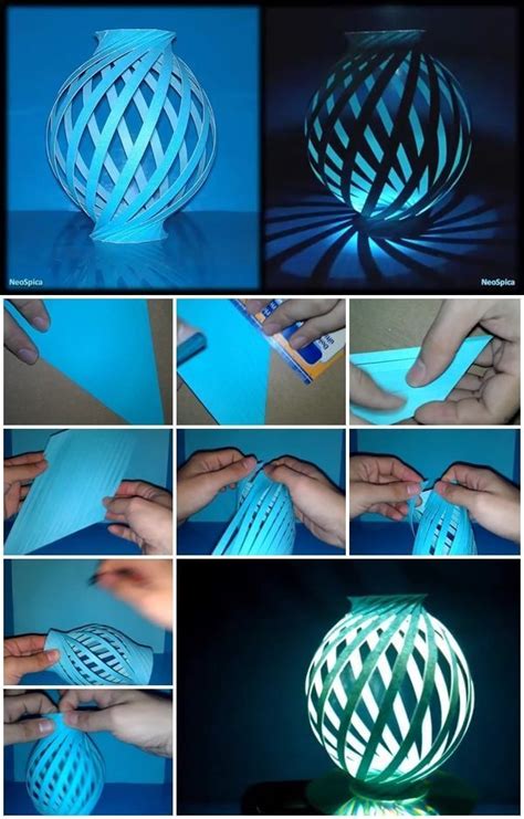 How To Make Paper Lamp Ball Twist Spiral Paper Lanterns Diy Paper