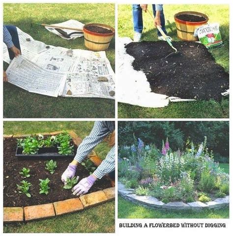 How To Building A Flowerbed Without Digging Backyard Garden Flower