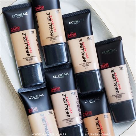 Review Loreal Infallible Pro Matte Foundation Ann Solo