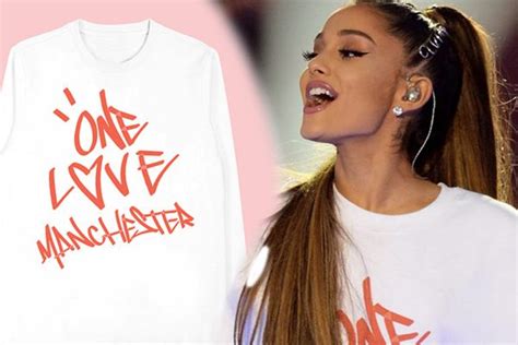Ariana Grandes One Love Manchester Jumper Buy Now For £40 Ok Magazine