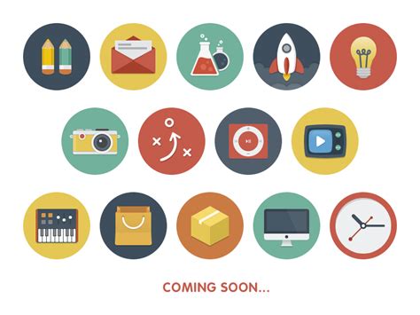 30 Best Examples Of Modern Flat Icon Set Mkelscom