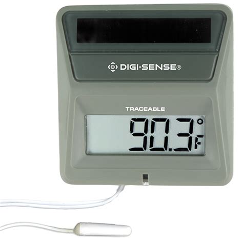 Digi Sense Calibrated Solar Powered Digital Thermometer With External Probe From Davis Instruments