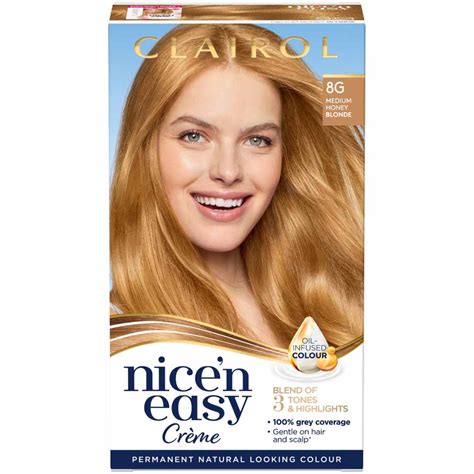 Clairol Nicen Easy Medium Honey Blonde 8g Permanent Hair Dye Wilko