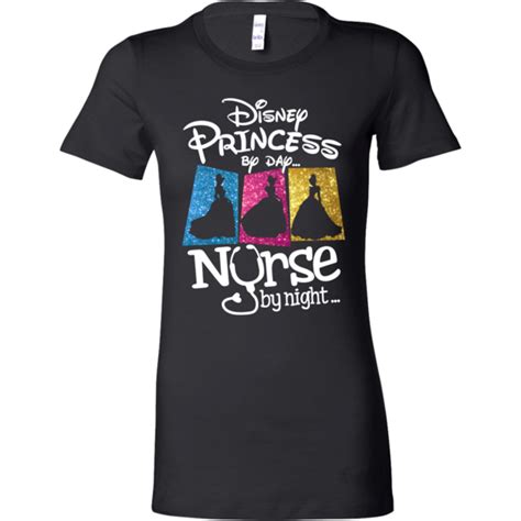 Download Disney Princess By Day Nurse By Night Shirts, Nurse Shirts ...