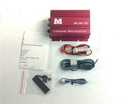 Mil Ma 100 2 Channel Mini Amplifier Wiring Diagram