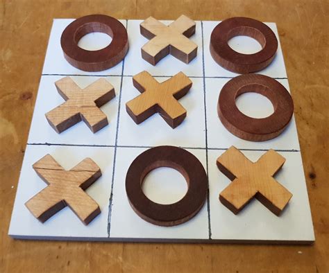 Making A Wooden Tic Tac Toe Game 7 Steps With Pictures Instructables