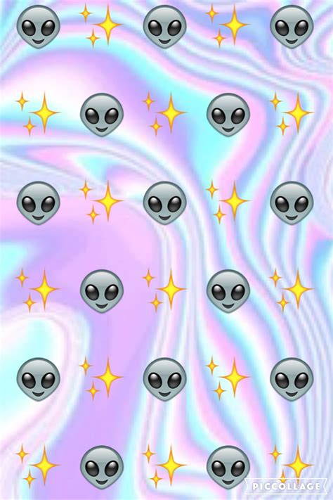 Heres A Alien Emoji Wallpaper I Made Sfondi Per Iphone Sfondi Carini