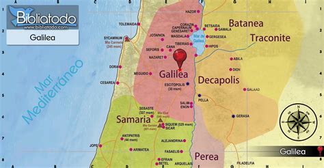 Galilea Mapa Y Ubicación Geográfica