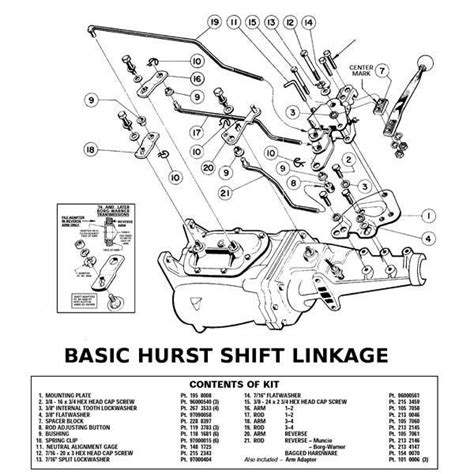 This Is A Typical Exploded View Of A Hurst Competition Plus Shifter