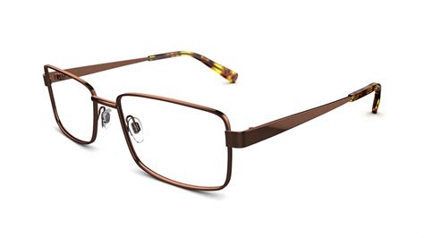 specsavers men s glasses orwell brown metal stainless steel frame £49 specsavers uk