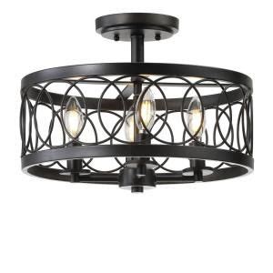 Remove all screws holding the fixture up to the ceiling and 7. JONATHAN Y Sylvain 15.5 in. Oil Rubbed Bronze Metal LED ...
