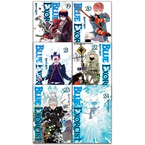Blue Exorcist Manga Volume 19 24 Collection 6 Books Set By Kazue Kato