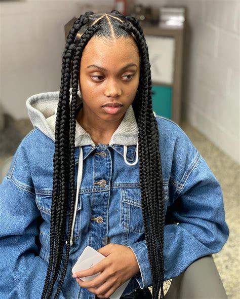 Jumbo Box Braids Hairstyles 2021 Ivory Pirate