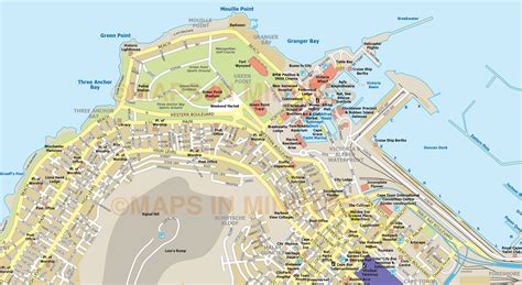 Cape Town City Map In Illustrator And Pdf Digital Vector Maps