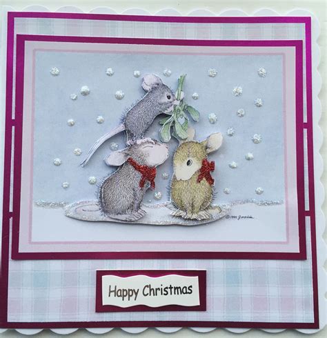 so specialcards decoupaged house mouse christmas card house mouse stamps house mouse owl