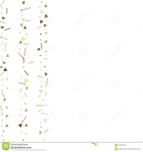 Glitter Gold Confetti Stock Vector Illustration Of Decorative 106913587
