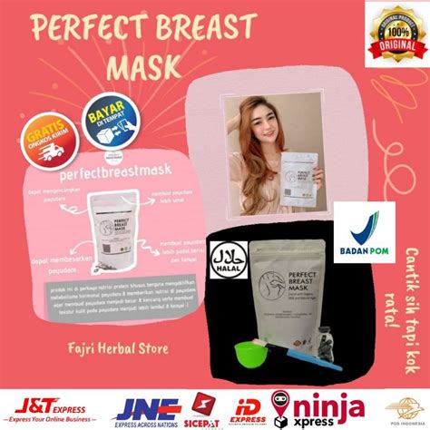 [promo] perfect breast mask original pembesar dan pengencang payudara shopee indonesia