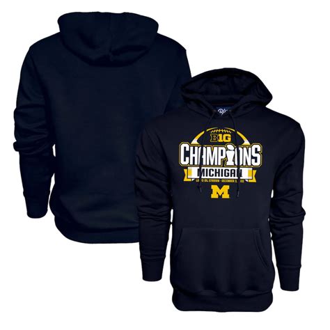 Michigan Wolverines 2022 Big Ten Football Conference Champions Pullover