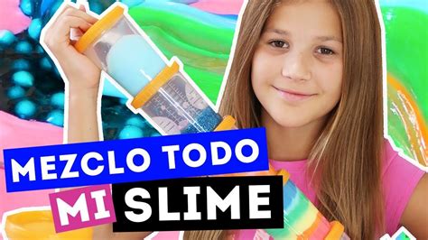 Mezclando Mi ColecciÓn De Slime 💦 Daniela Golubeva Youtube