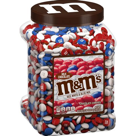 Mandms Red White And Blue Patriotic Mix Milk Chocolate Candy 62 Oz In