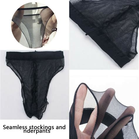 Women Sheer Panties Thong Sexy Ultra Thin Mini Mesh Underwear See