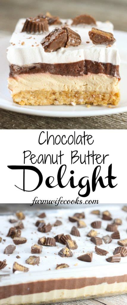 No Bake Chocolate Peanut Butter Delight The Farmwife Cooks