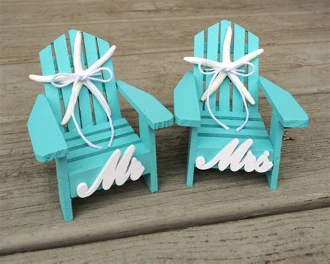 The best wedding cake toppers make the cake they're on look even better than it already a wedding cake topper, of course. Beach Wedding Cake Topper,Mini Adirondack Chairs,Beach ...
