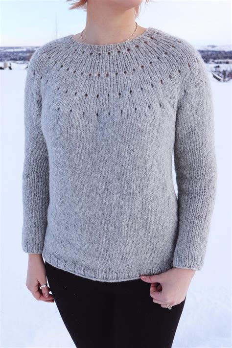 Each pattern is perfect for the newbie or advanced beginner who is looking to learn new techniques. KNITTING PATTERN Easy Eyelet Yoke Sweater pattern Beginner ...