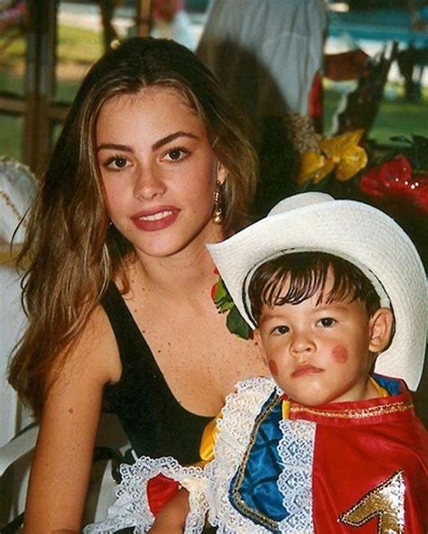 Nostalgia On Instagram Years Old Sofia Vergara With Her Son Manolo
