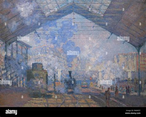 La Gare Saint Lazare De Claude Monet 1877 MusÉe Dorsay Paris France