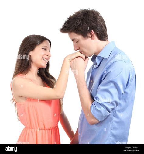 Romantic Couple Kissing Finger