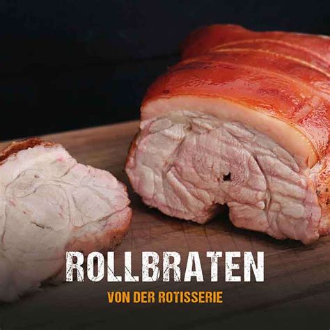 Spanferkel Rollbraten Von Der Rotiserie Grillrezepte Mcbrikett