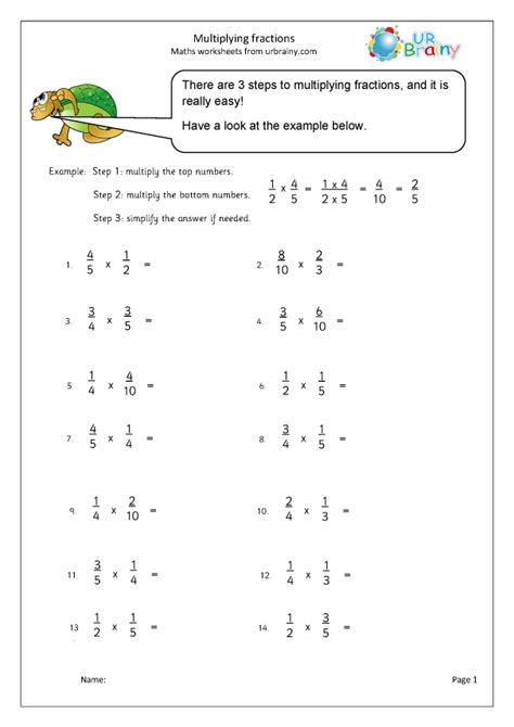 48 Multiplying Fractions Worksheets Gallery Worksheet For Kids