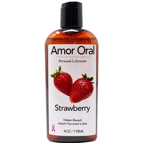 Buy Amor Oral Strawberry Flavored Lube Edible And Body Safe Water Based Personal Lubricant 4