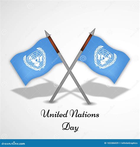 Illustration Of United Nations Day Background Editorial Stock Image