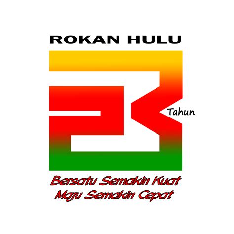 Logo Hut Kabupaten Rokan Hulu 2022 Ke 23 Tahun Unduh Format Png