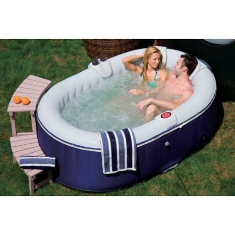 The spa is appropriately insulated and takes only about 10 minutes to set up.**due to the australian dollar fluctuations the next shipment will be more expensive** **get yours now before the price increases** has airpads and insulated. O'Spazia AS03 Blow-Up Spa Oval 4 People 660 L Blue ...