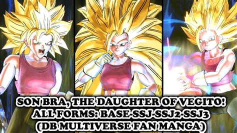 The Strongest Female Saiyan Son Bra [base Ssj Ssj2 Ssj3] Vegito S Daughter Db Multiverse