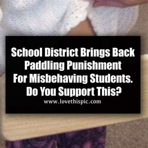 School District Brings Back Paddling Punishment For Misbehaving