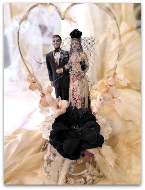 Corpse Bride And Groom Corpse Bride Vintage Wedding Cake Topper