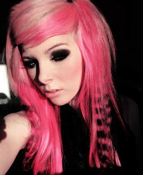 German Scene Queen Emo Girl Ira Vampira Pink Blue Purple Black Hair Emo Photo Girl