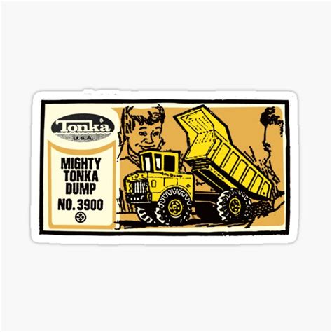 Mighty Tonka Hydraulic Dump Truck Sticker Set Tk 208 Toy Parts In2172584