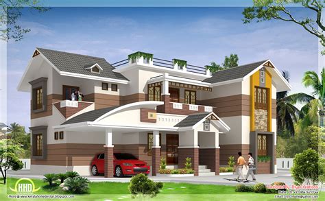 2700 Sqfeet Beautiful 4 Bedroom House Elevation ~ Kerala House Design Idea