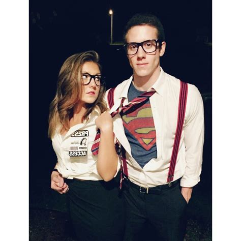 Clark Kent And Lois Lane So Cute Cool Couple Halloween Costumes Diy