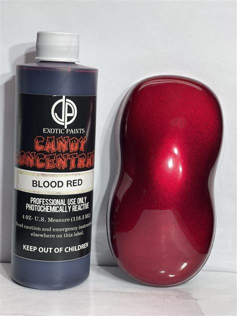 Blood Red Candy Concentrate Paint Jp Exotic Paints