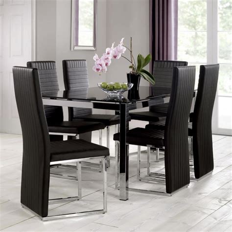 Charthouse rectangular dining table, 4 upholstered side chairs and bench. Dining Set - Tempo Dining Table and 6 Dining Chairs TEM801