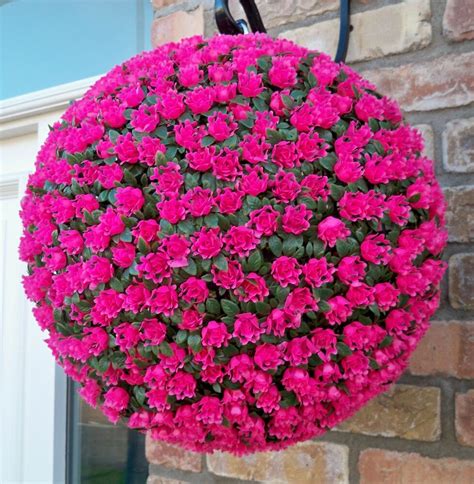 Nov 08, 2018 · some hanging baskets only have the artificial flowers in the top of the basket. Best Artificial 38cm Pink Rose Topiary Hanging Flower Ball ...
