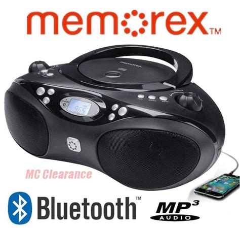 Memorex Bluetooth Cdmp3 Boombox Flexbeats Amfm Tuner With Digital